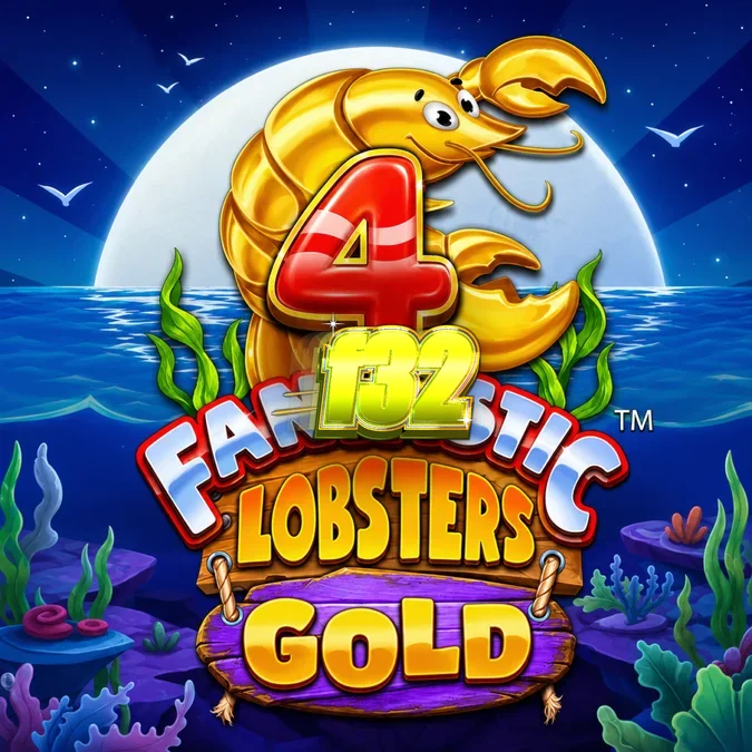 Tampilan layar permainan slot 4 Fantastic Lobsters Gold dengan tema bawah laut